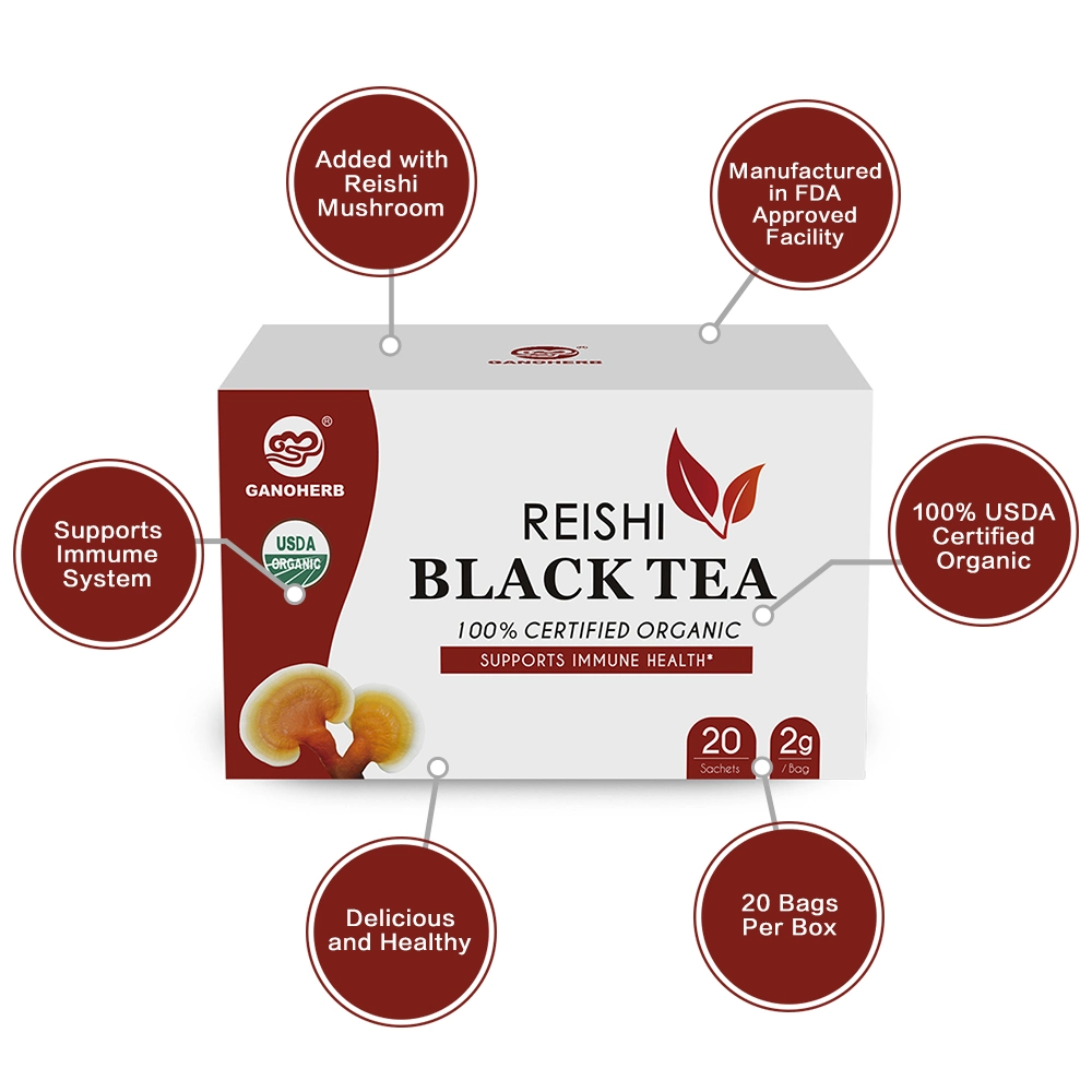 Herbal Ganoderma Black Tea with Europe Organic