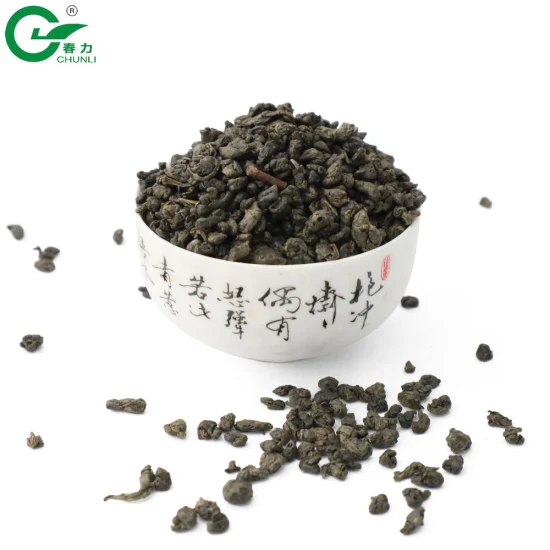 Chinese Tea Manufacturer Gunpowder Green Tea 3505AAA Pearl Green Tea