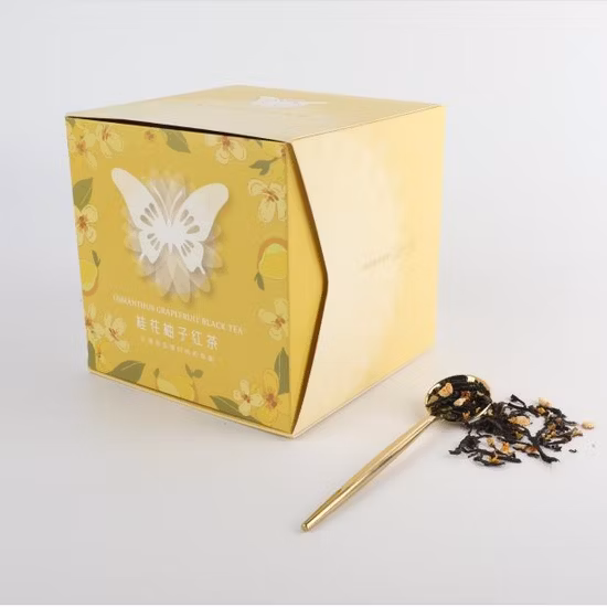 Yx04 Gift Grade Butterfly Shaped Bag Tea Jasmine Green Tea Peach Oolong Osmanthus Grapefruit Black Tea